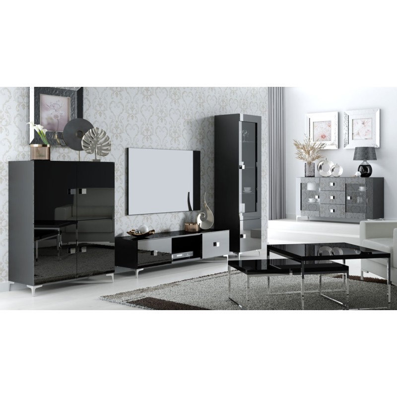 Charlestyn 4 Door Plastic Wardrobe, Grey