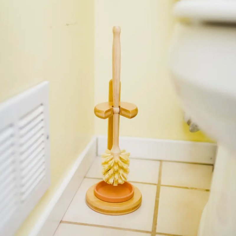 Bamboo Toilet Brush & Stand