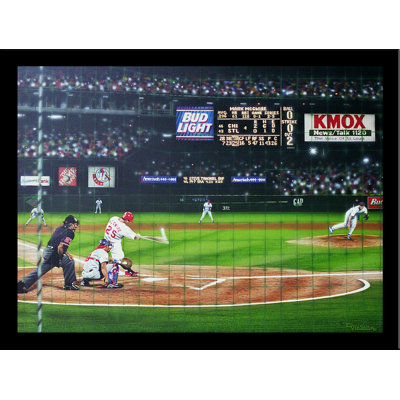 «Mark McGwire St. Louis Cardinals», affiche par Darryl Vlasak, souvenirs encadrés