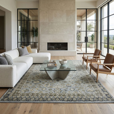 Bushton Hand Knotted Wool Indoor Rug