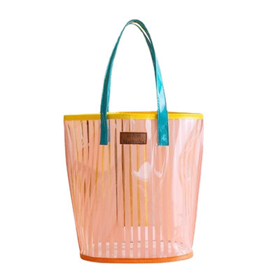 Backpack Large Capacity Transparent Beach Bag, Jelly Bag, Women's Swimming Bag, PVC Portable Bag, Shopping Bag For Going Out