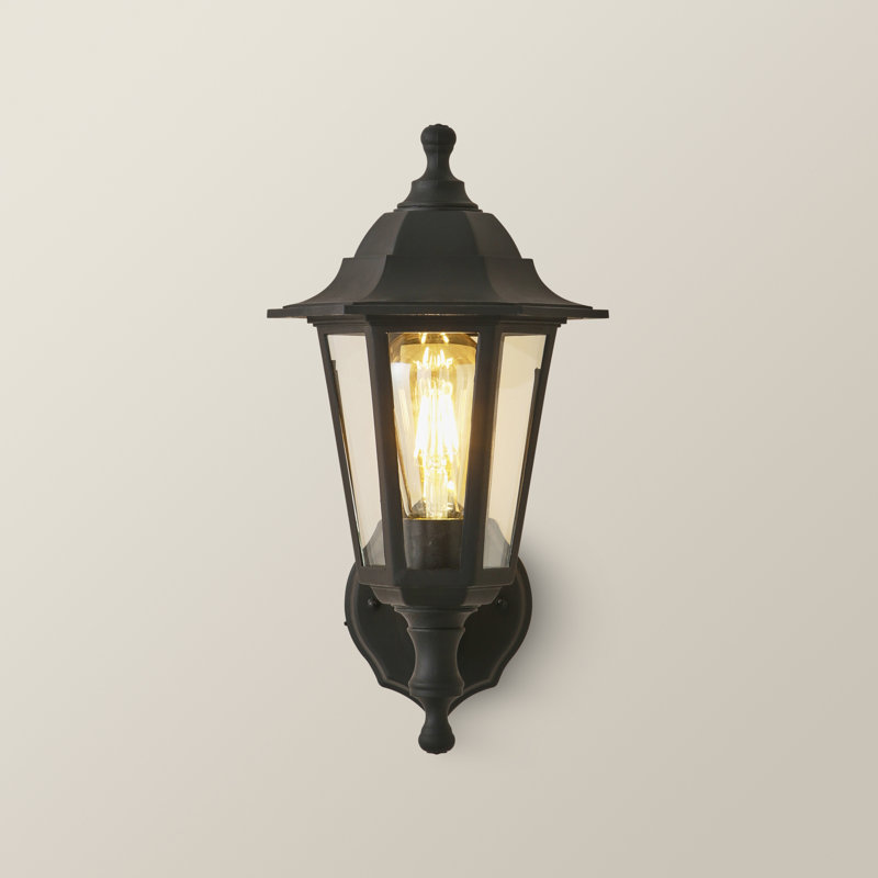 Mcmahan Outdoor Wall Lantern, Black