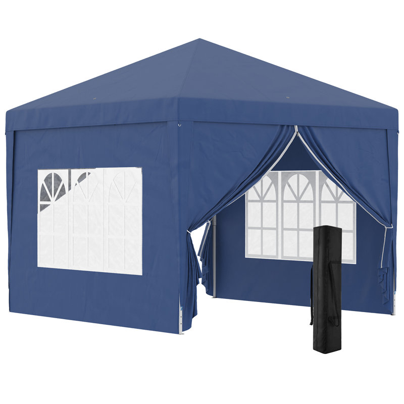 Medberry 3m x 3m Steel Pop-up Gazebo, Blue