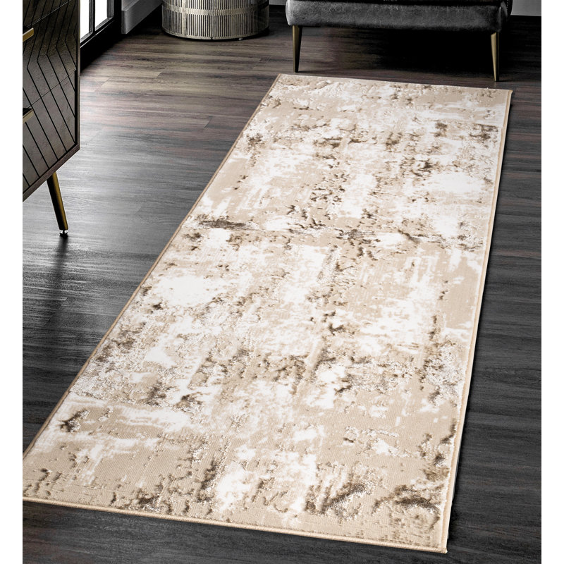 Jeromy Abstract Indoor / Outdoor Area Rug, Rectangle 80 x 150cm