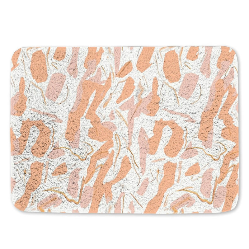 Imal Microfiber / Microsuede Non-Slip Bath Mat, 21"W x 34"L