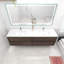 Ensemble de meuble-lavabo double mural 84 po Asaya-828114373