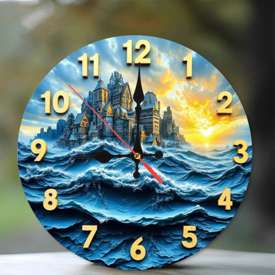 Horloge murale océan