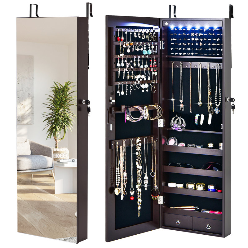 Nadabb Jewelry Armoire, Brown