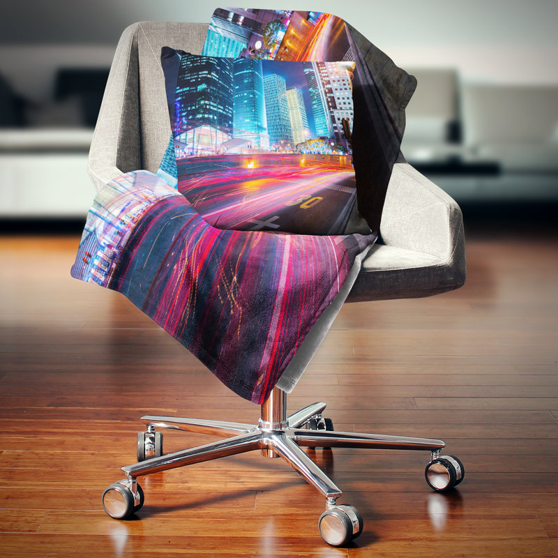 Coussin lombaire night scene cityscape photo city