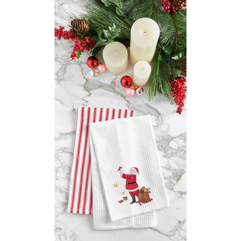 Santa and Cardinal Towel