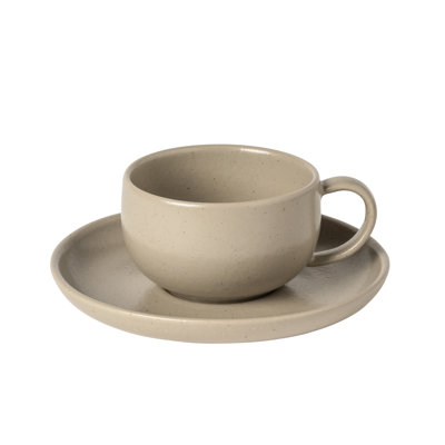Pacifica Stoneware Teacup and Saucer