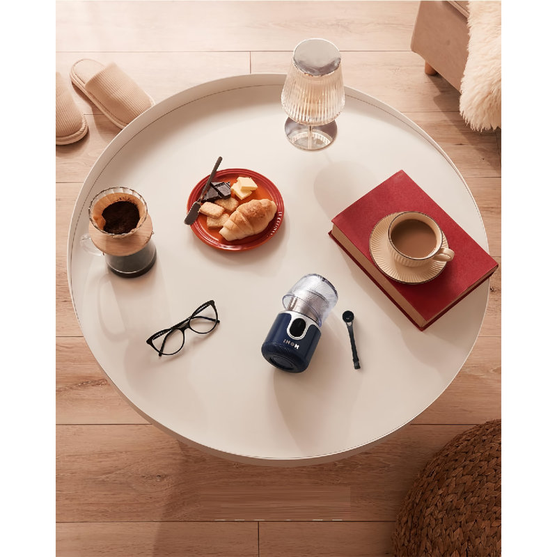Moulin à café et à épices électrique sans fil avec lame en acier inoxydable 304 - broie 85 tasses par charge - idéal pour la maison, la cuisine et les voyages