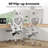 Ergonomic Office Chair With Adjustable Headrest, Lumbar Support, And Flippable Armrests For Comfortable Home Or Office Use, White & Gray