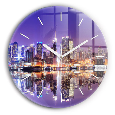 Glass Wall Clock