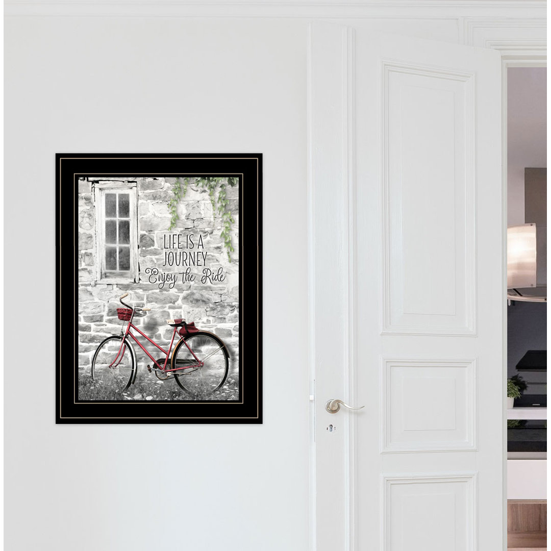 Life is a Journey Framed Wall Art for Living Room, Home Wall Decor Framed Print by Lori Deiter Gracie Oaks