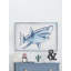 Impression de requin effrayant sur toile tendue-1421403547