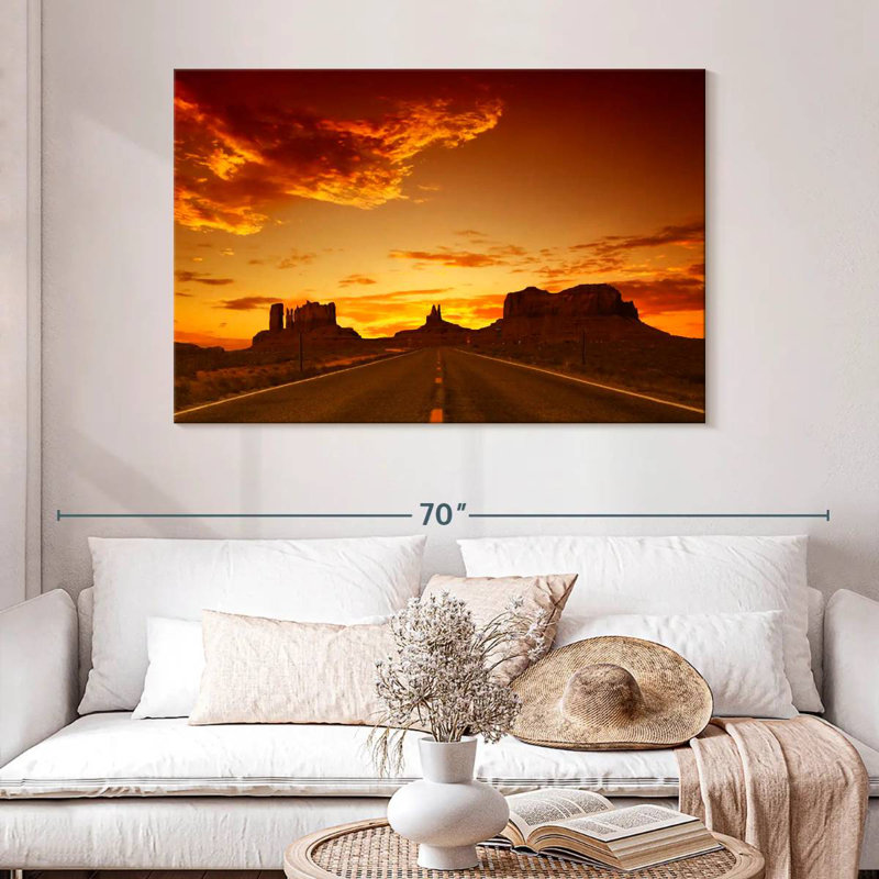 Mehar Road Sunset, 32" H x 48" W