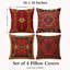 Ensemble de 4 taies décoratives géométriques Kilim de 18 po x 18 po-129983443
