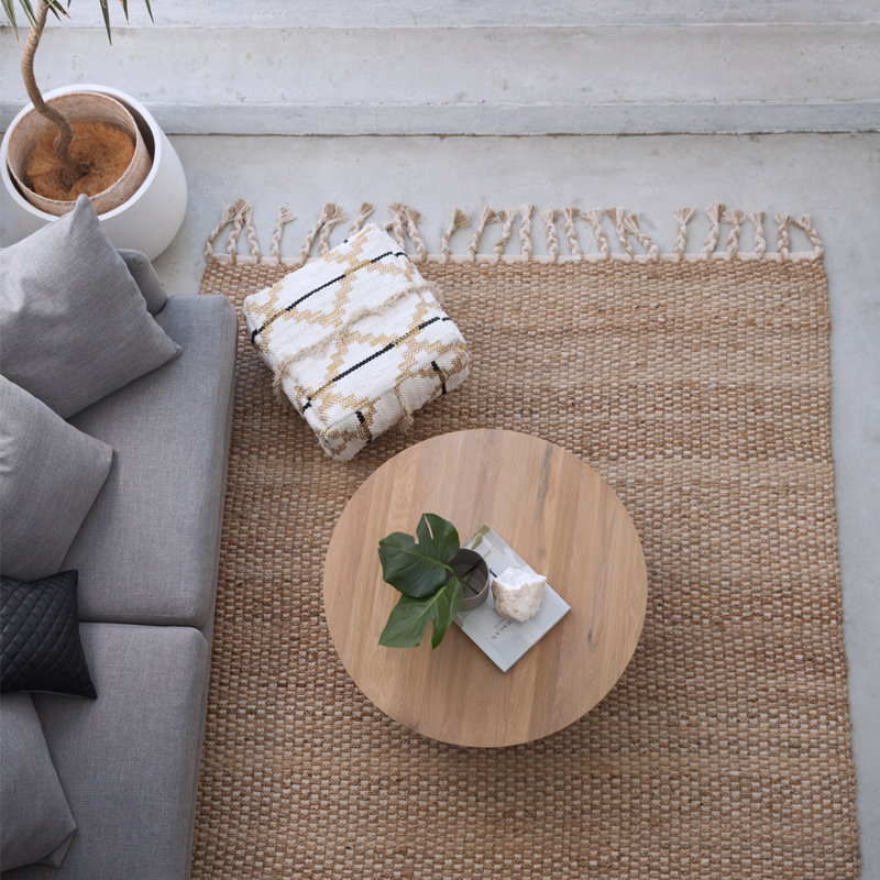 Area Rug in Brown, Rectangle 9'10" x 13'1"