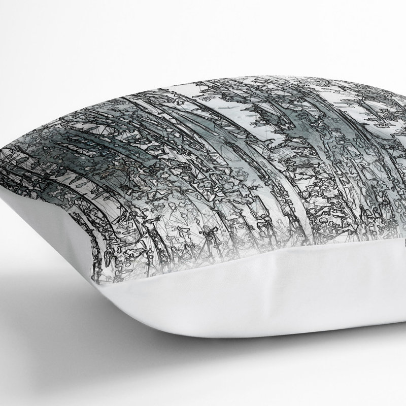 Square Cushion, 55cm H x 55cm W x 20cm D, White