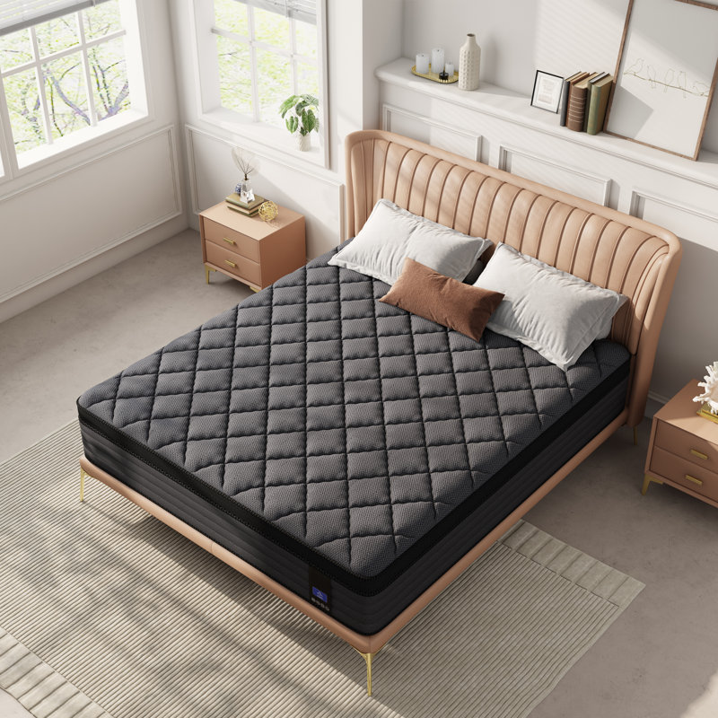 10" Full Boxed Memory Foam Cooling Medium Hybrid Mattress with CertiPUR-US, OEKO-TEX Certified, Full, 10"