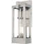 Luminaire suspendu d'extérieur 1 lumière avec abat-jour en verre transparent-101230745-101230743