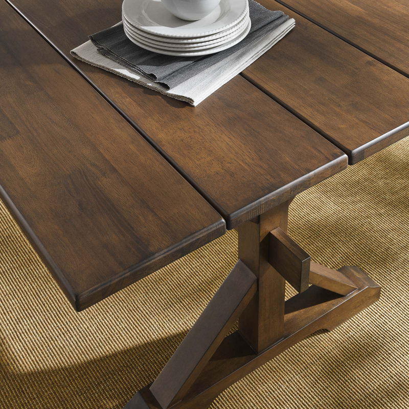 Modway Windchime 71" Wood Dining Table, Walnut