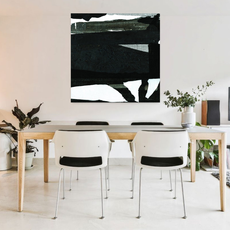 Art contemporain abstrait vieillissant, H 36 po x l 36 po