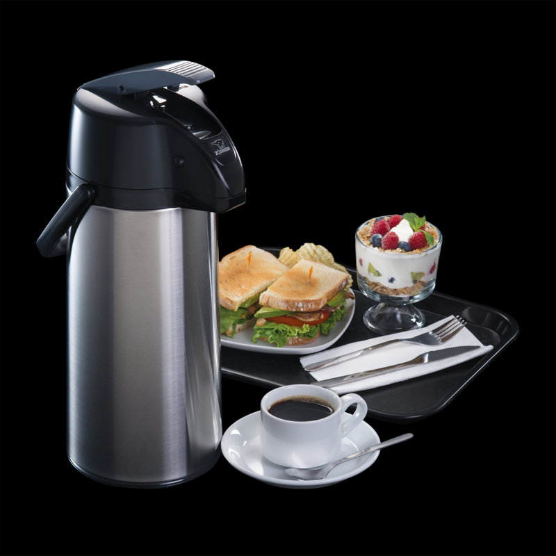Premier Beverage Dispenser 9 Cup Airpot, Silver
