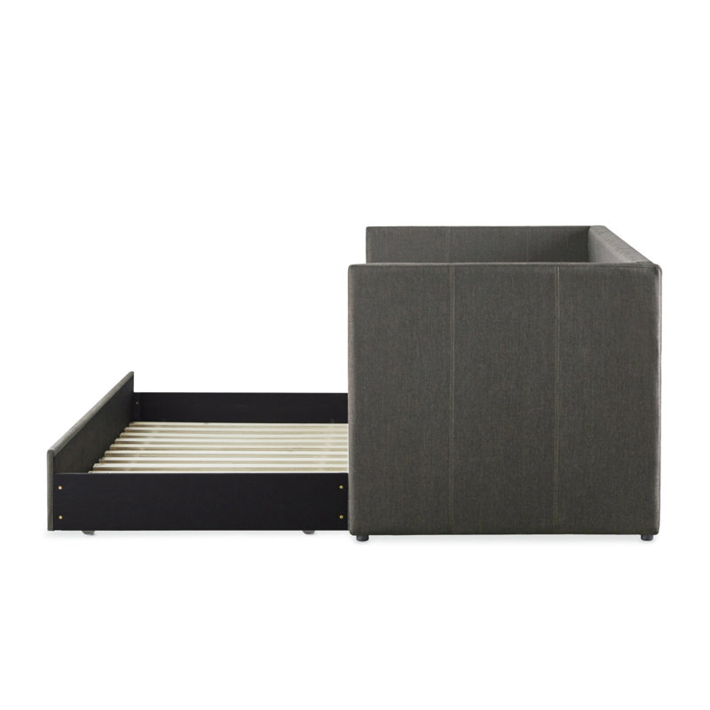 Yelton Multi-Functional Daybed with Trundle, Gray
