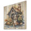 «Puppy Doghouse Blooms II» - impression sur bois-328760362