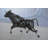 Ming Trotting Trotting Bull Bronze Statue -  Size: 13"L x 3"W x 10"H.