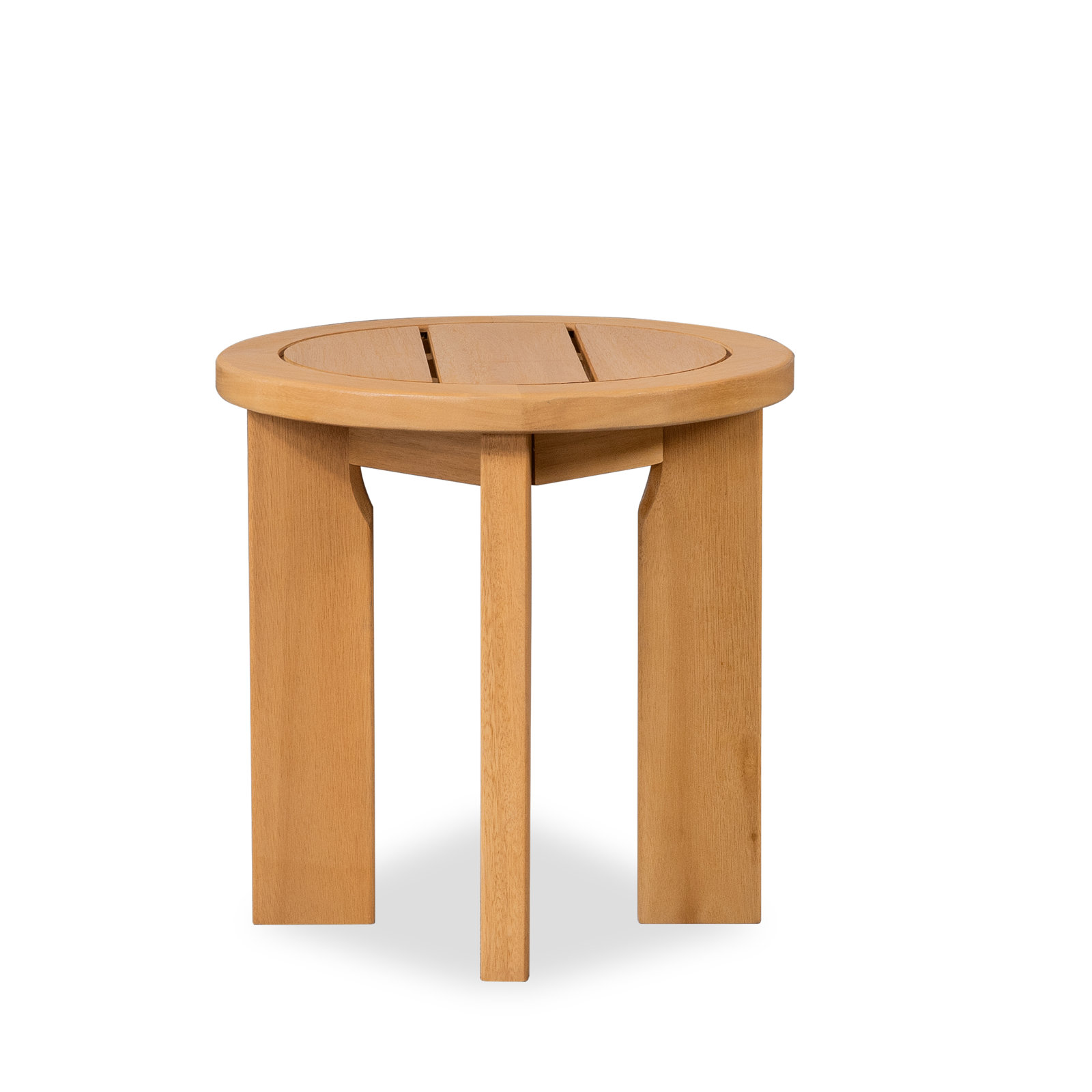 Dewey Eucalyptus Patio Side Table, Natural