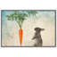 Lapin avec carotte sur fond bleu animaux sauvages-99543021-99543022