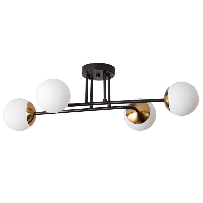 Plafonnier semi-encastré 4 * G9-Rustic