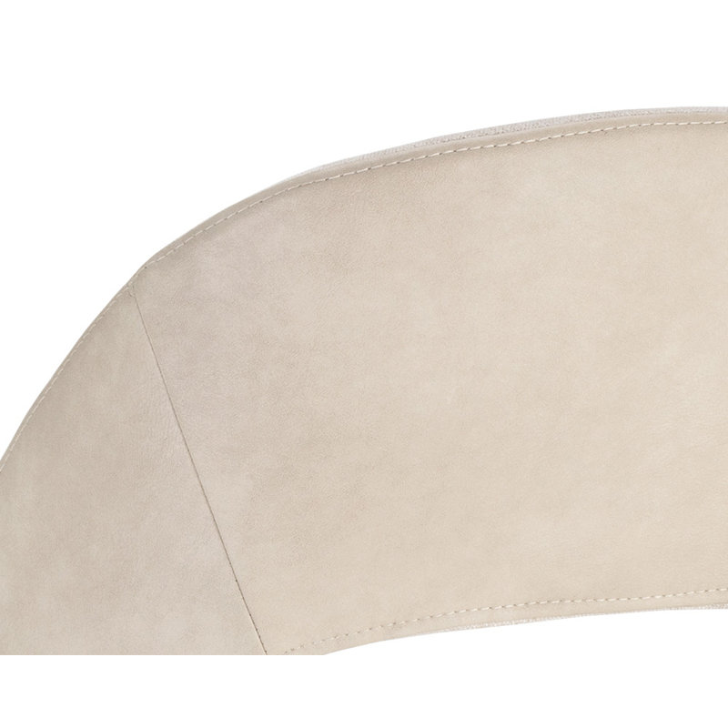 Monae Upholstered Stool, Counter Stool (26" Seat Height), Beige