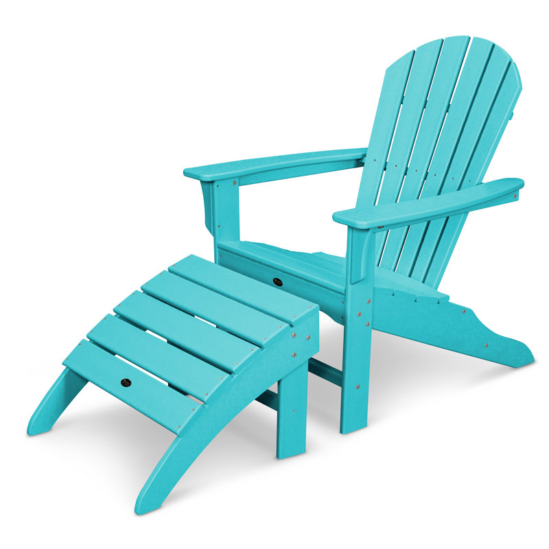 TREX Outdoors Yacht Club Shellback 2-Piece Adirondack Seating Set, Aruba
