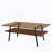 Rectangle Coffee Table, Tempered Glass Tabletop With Black Metal Legs, Modern Table For Living Room , Brown Glass-1740228610-1728976650