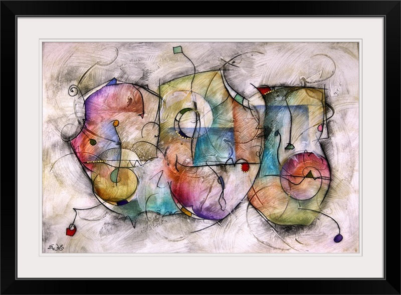 Malveaux «Bravo» par Brittiney, impression, H 20 po x l 26 po x P 1 po, Cadre noir