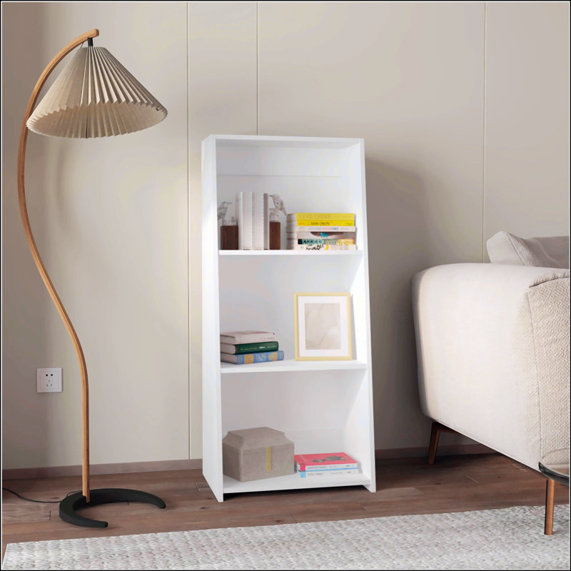 White Bookcase With Three Shelf, White