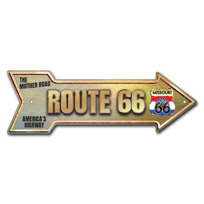 Décalcomanie amusante Route 66 Missouri Arrow