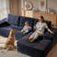 Canapé modulaire surdimensionné sans arête de 114,57 po Seren Boneless-239489056-239489059