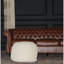 SEMI-Rounded Pouf - Cable Knitted - Handmade- 100% Cotton Pouf (21" X 21" X 18")