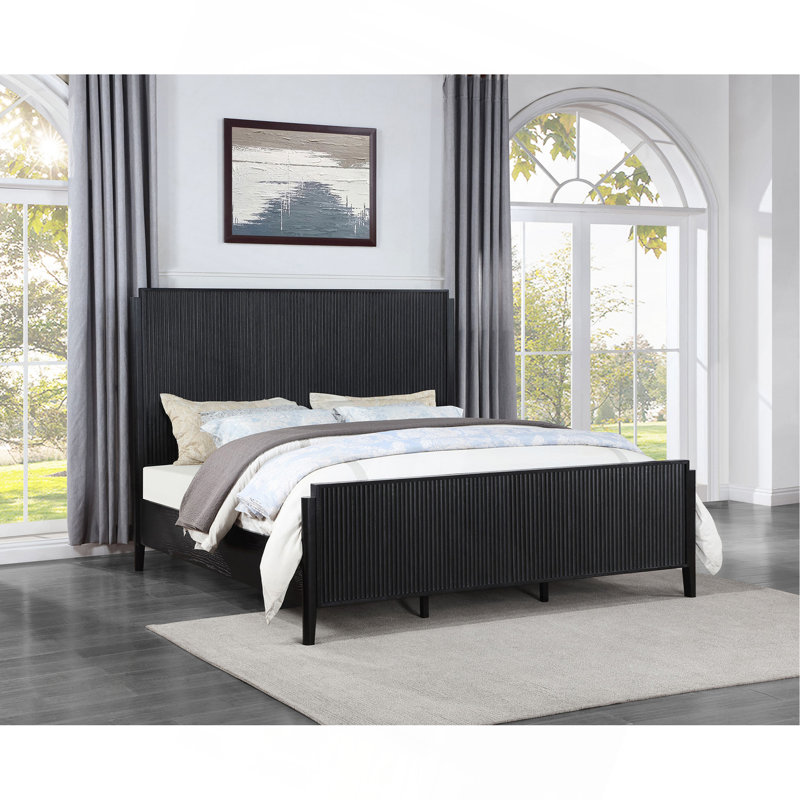 Mason Black Panel Bed