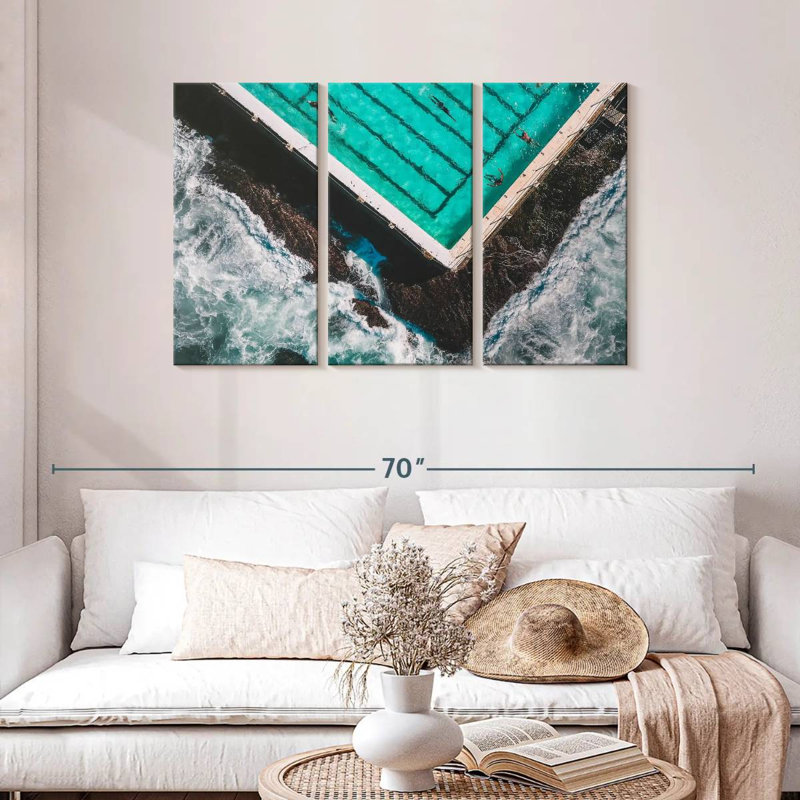 Rorry The Pool By The Beach, 28" H x 45" W