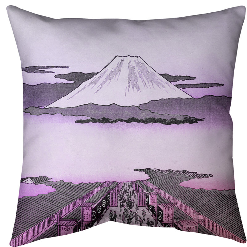 Housse de coussin euro suruga-cho, Rose / Mauve, Sergé de coton