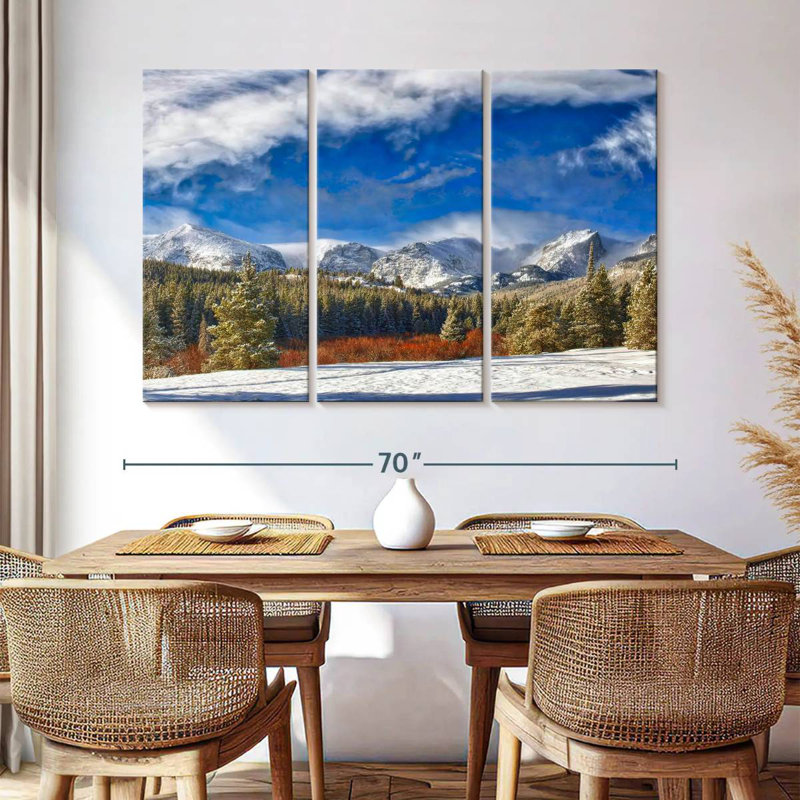 Rocky Mountain Park, heure d'hiver, Colorado, H 42 po x l 65 po