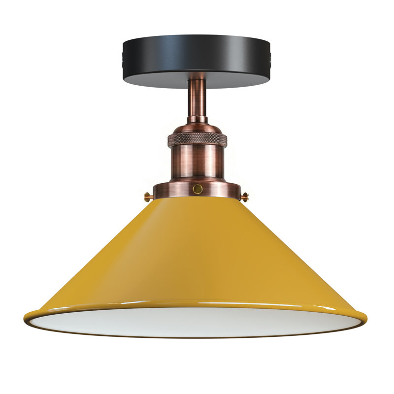 Semi Flush Mount, Yellow