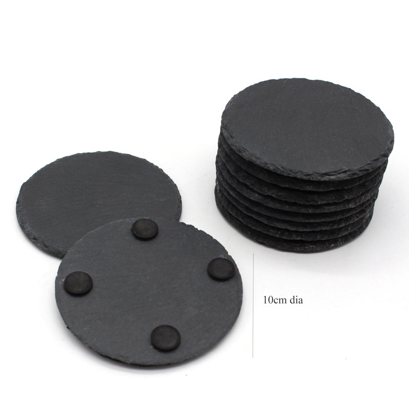 Stoneware Round 4 Piece Coaster Set