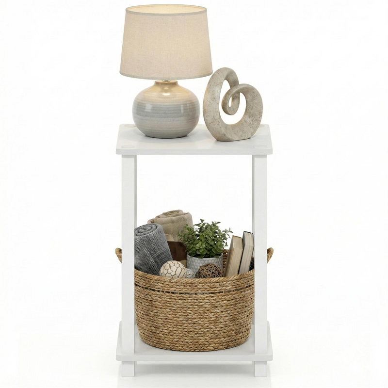 Petit meuble minimaliste blanc et blanc Simplistic, Blanc
